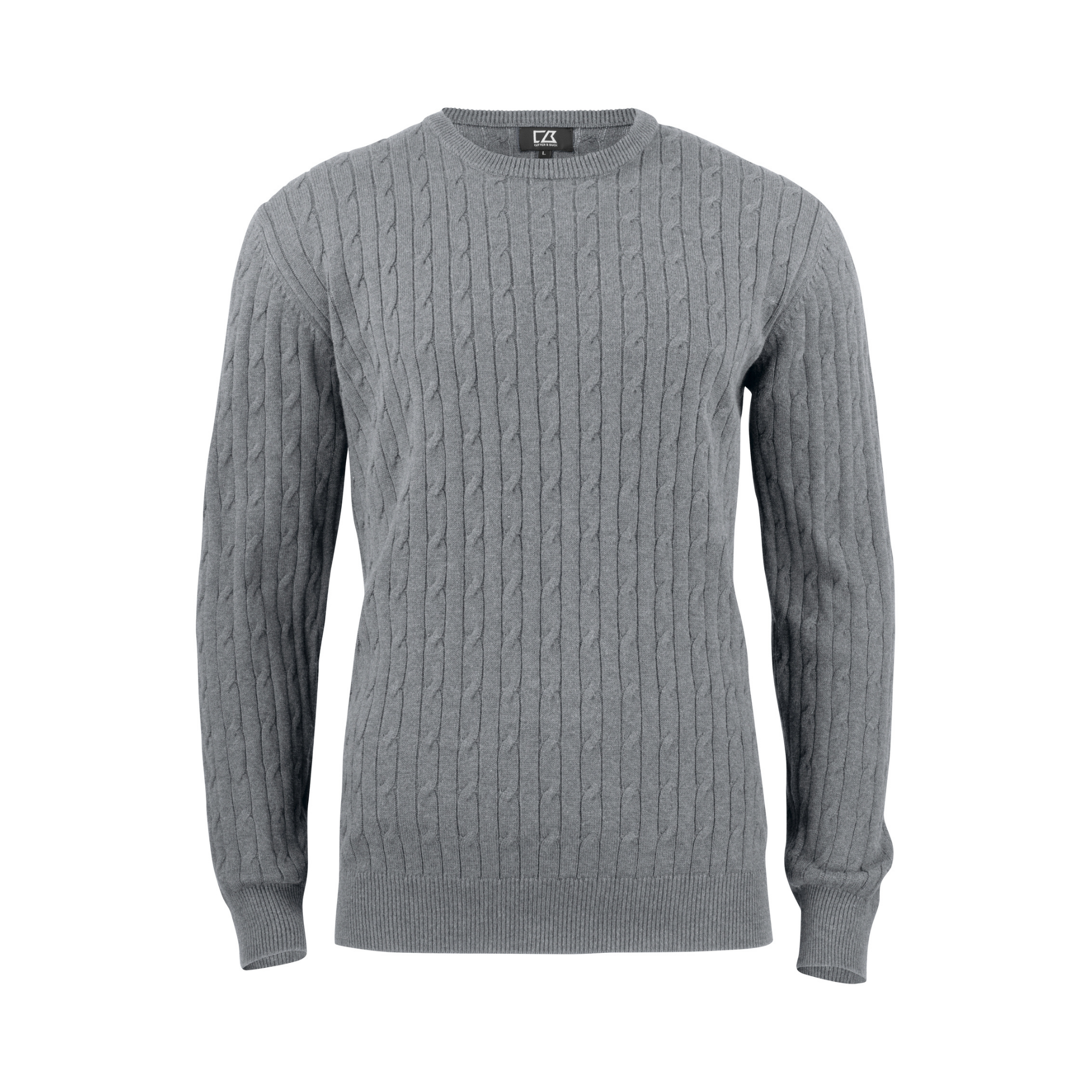 Cutter & Buck Blakely Knitted Sweatshirt Herr - Gråmelerad-2