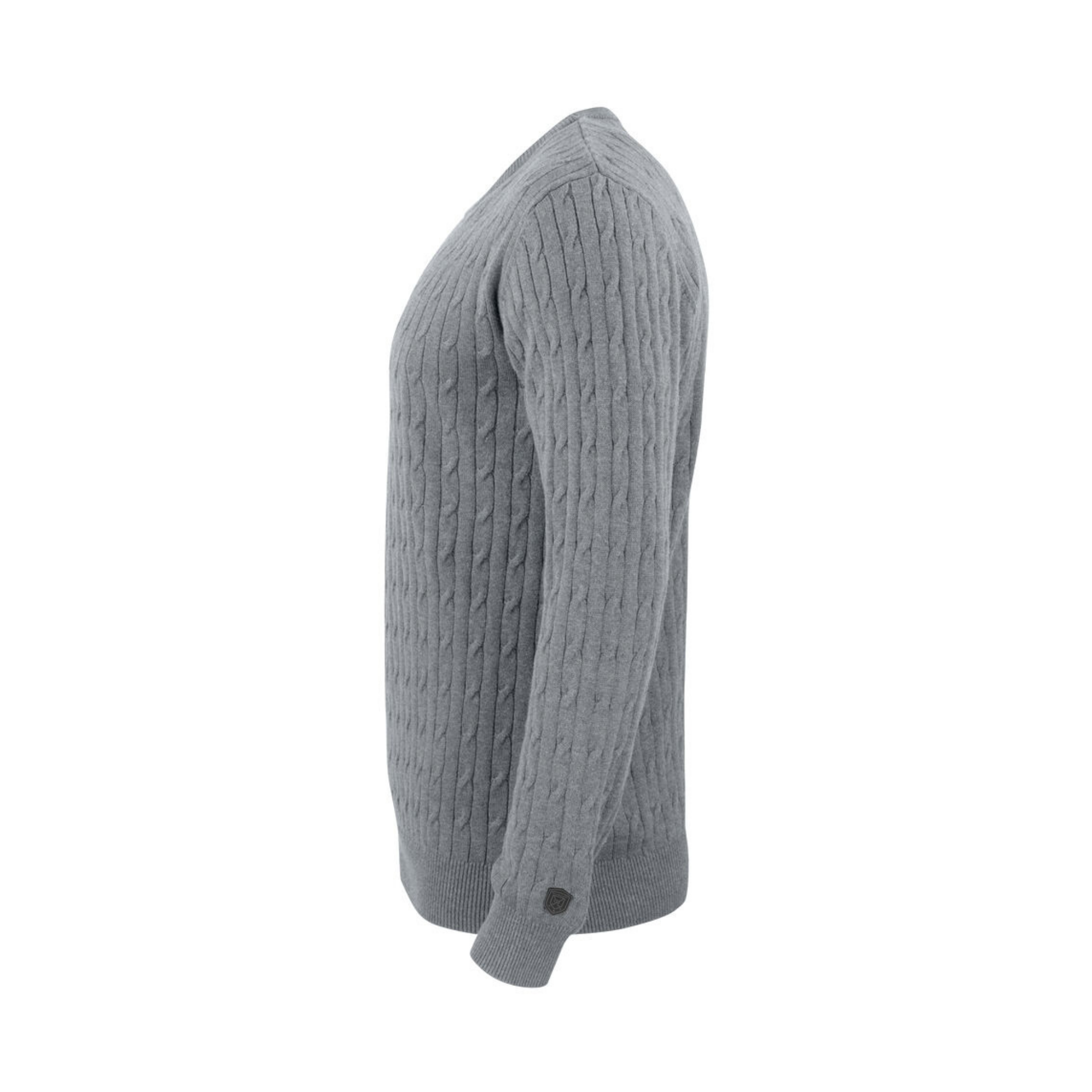 Cutter & Buck Blakely Knitted Sweatshirt Herr - Gråmelerad-5