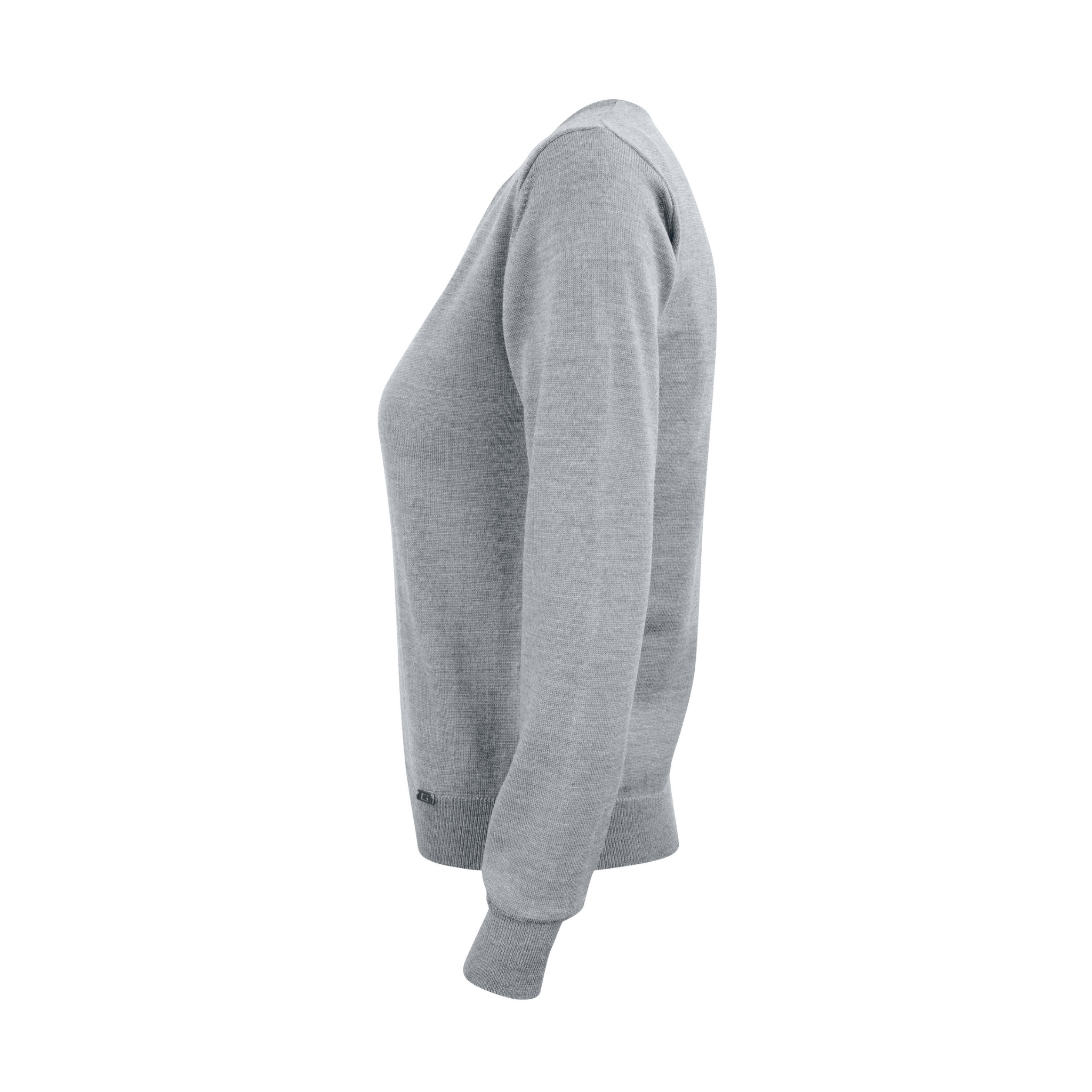 Cutter & Buck Everett V-neck Dam - Gråmelerad-5
