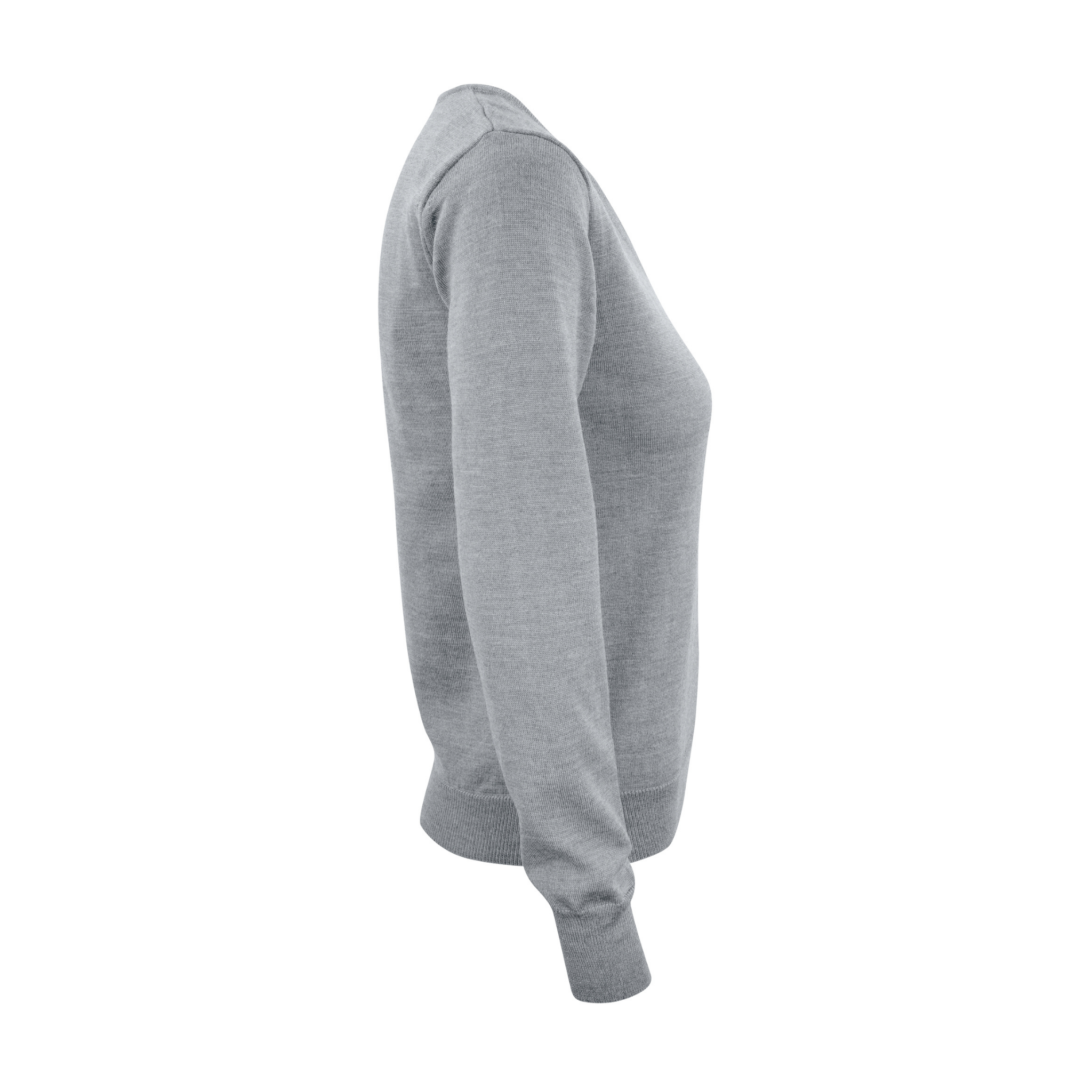 Cutter & Buck Everett V-neck Dam - Gråmelerad-3