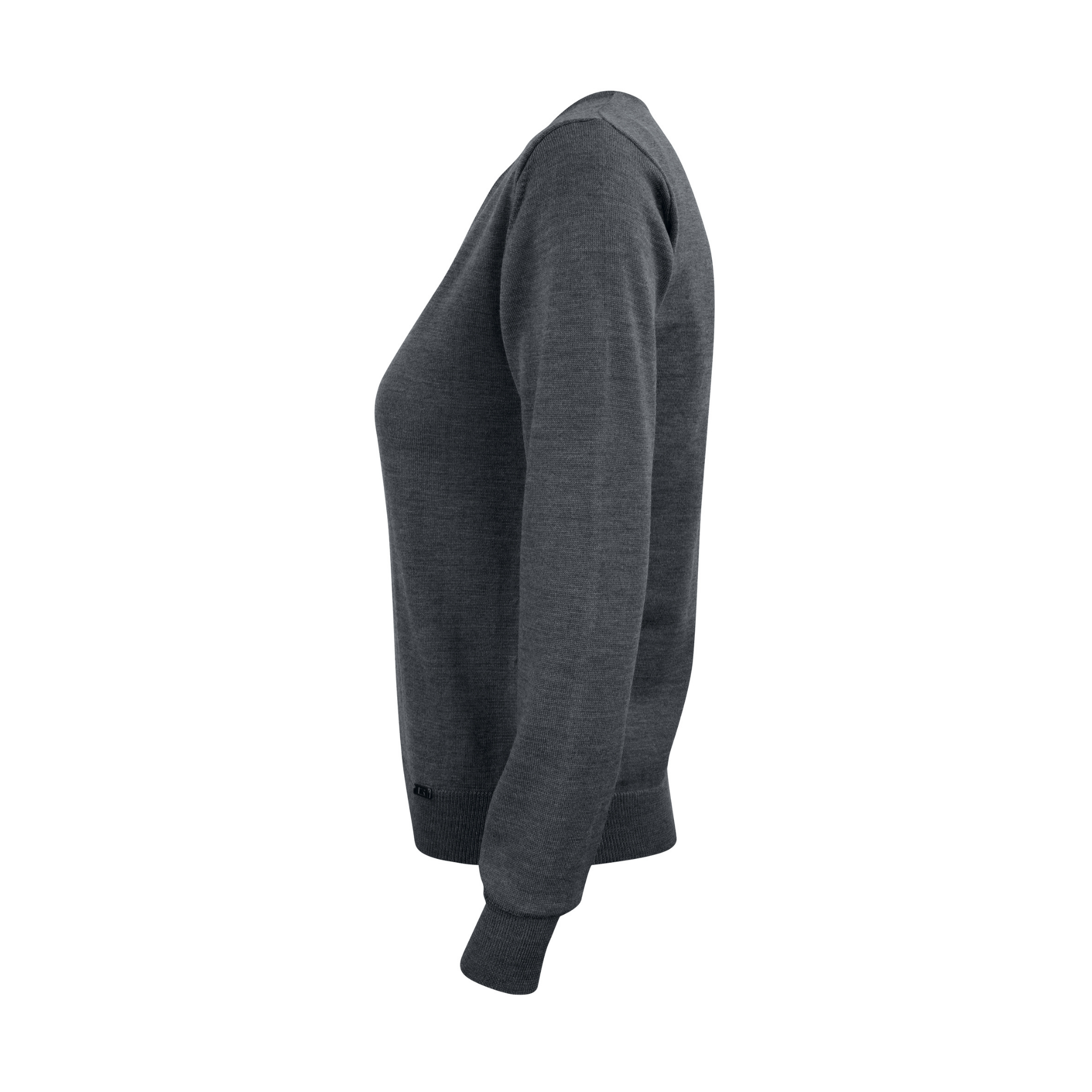 Cutter & Buck Everett V-neck Dam - Antracitmelerad-5