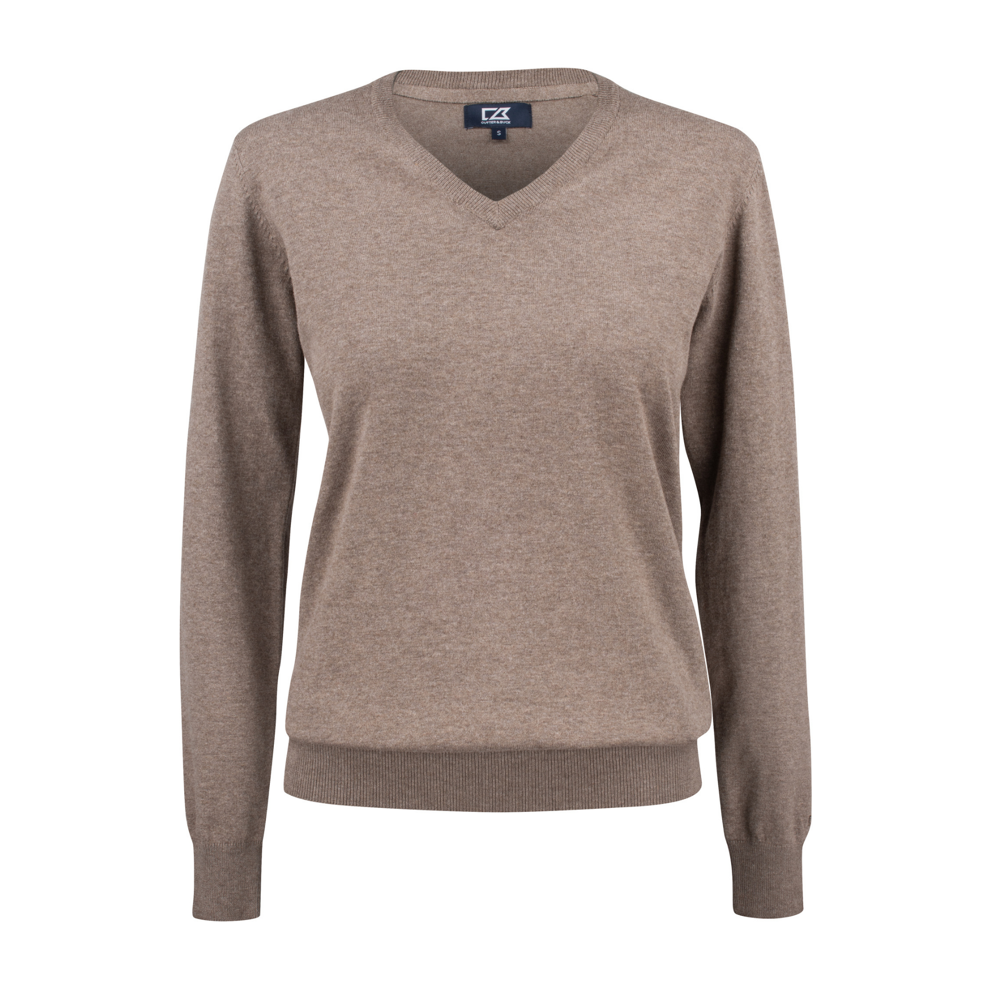 Cutter & Buck Oakville V-neck Dam - Nougatmelerad-2