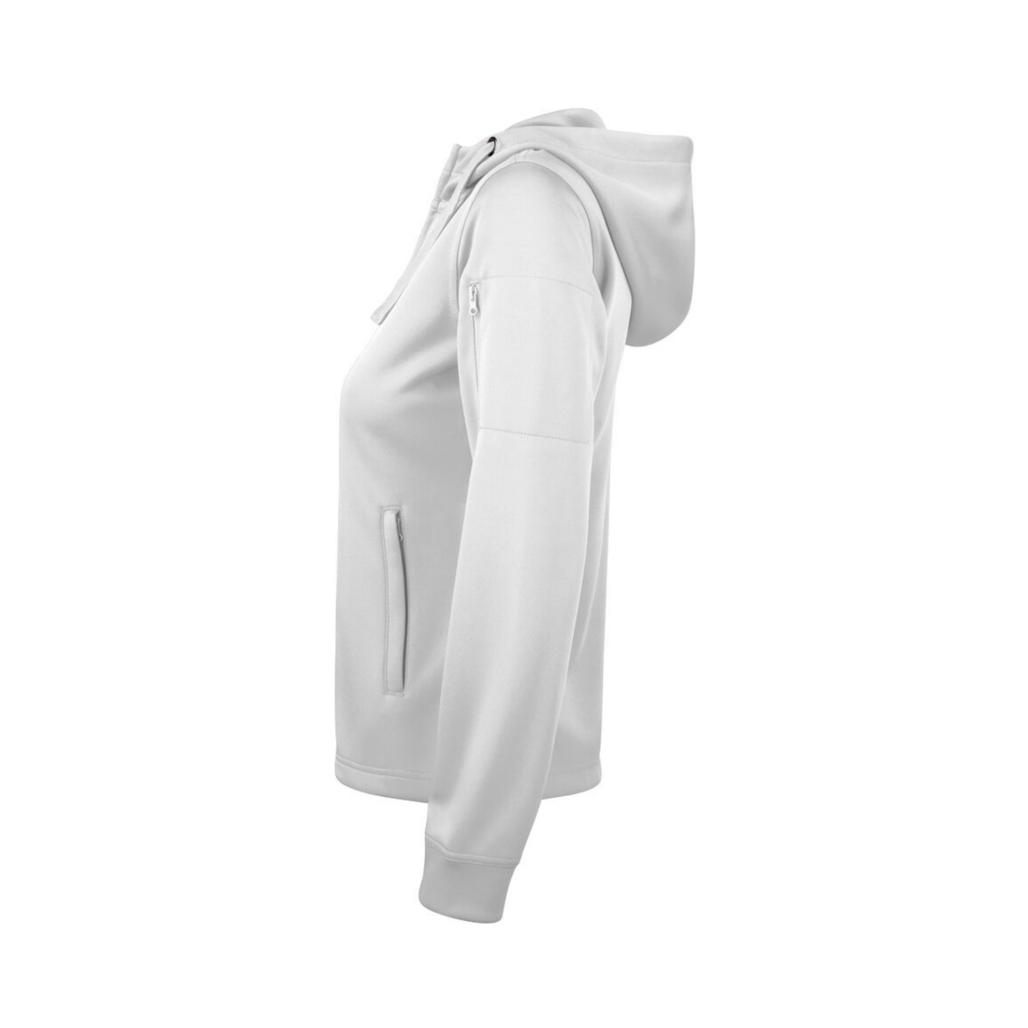 Clique Basic Active Hoodie Full Zip Dam - Vit-5