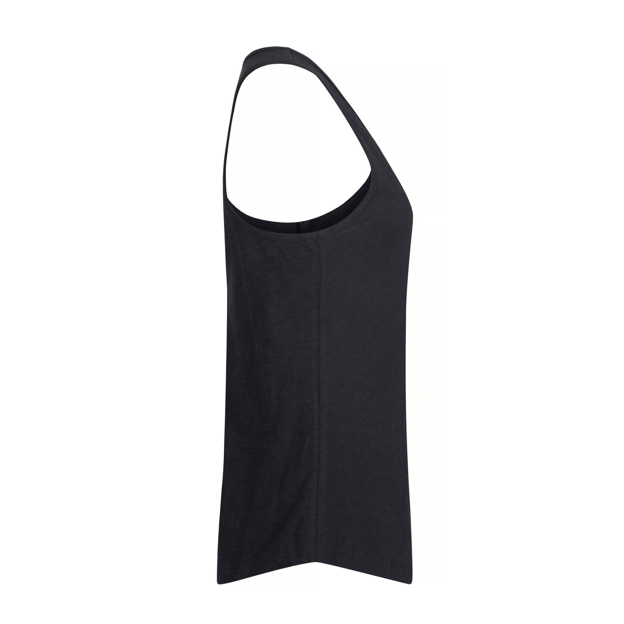 Clique Slub Tanktop Dam - Svart-3