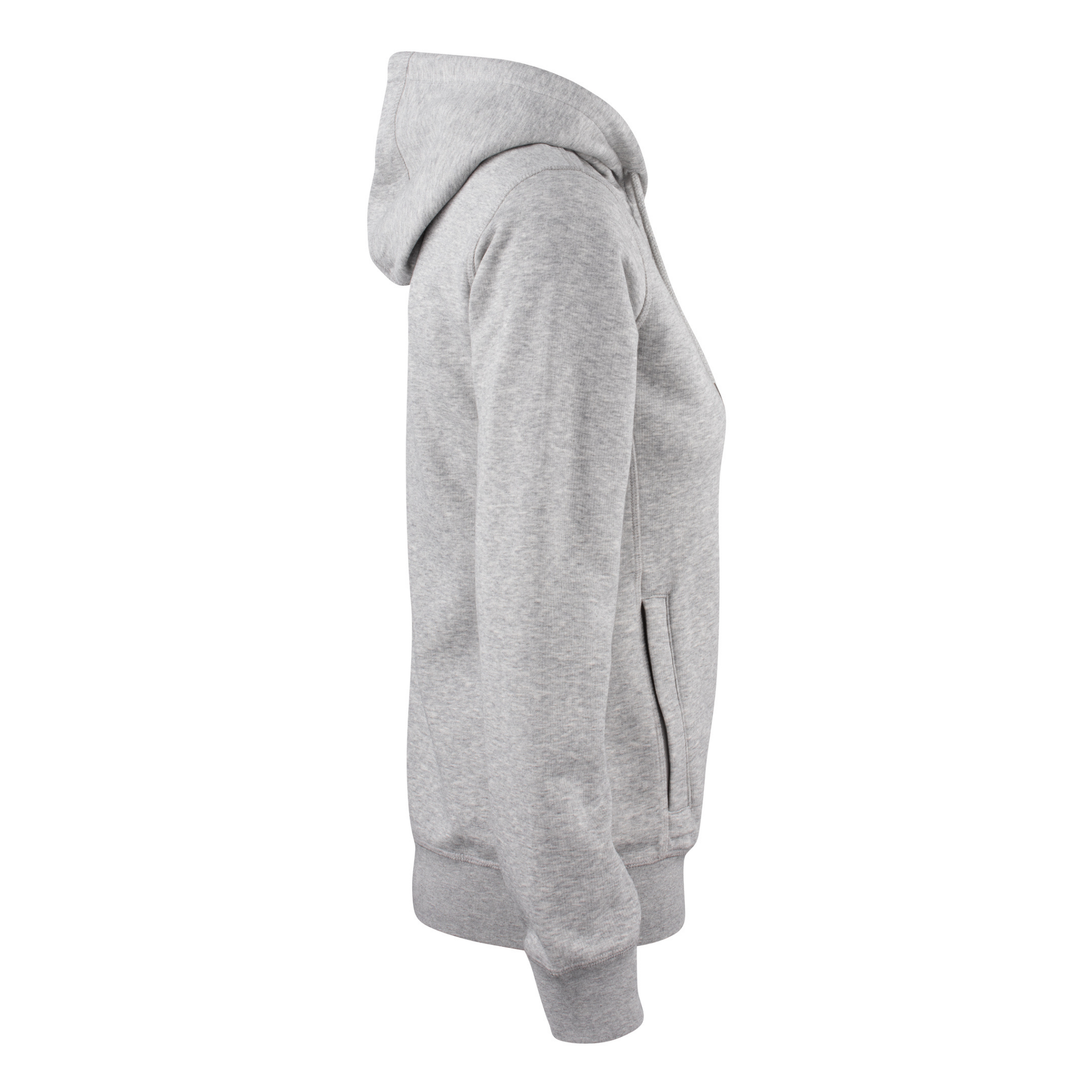 Clique Premium OC Hoody Full Zip Dam - Gråmelerad-3