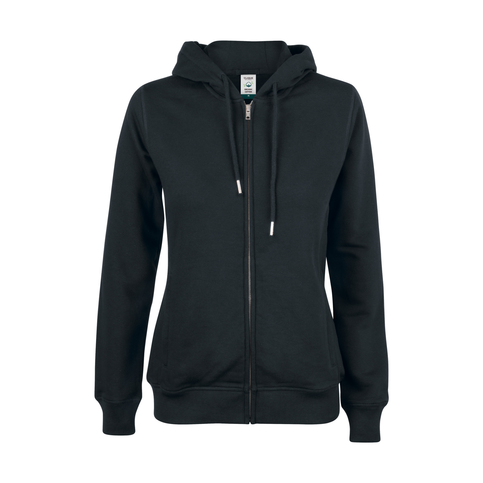 Clique Premium OC Hoody Full Zip Dam - Svart-2