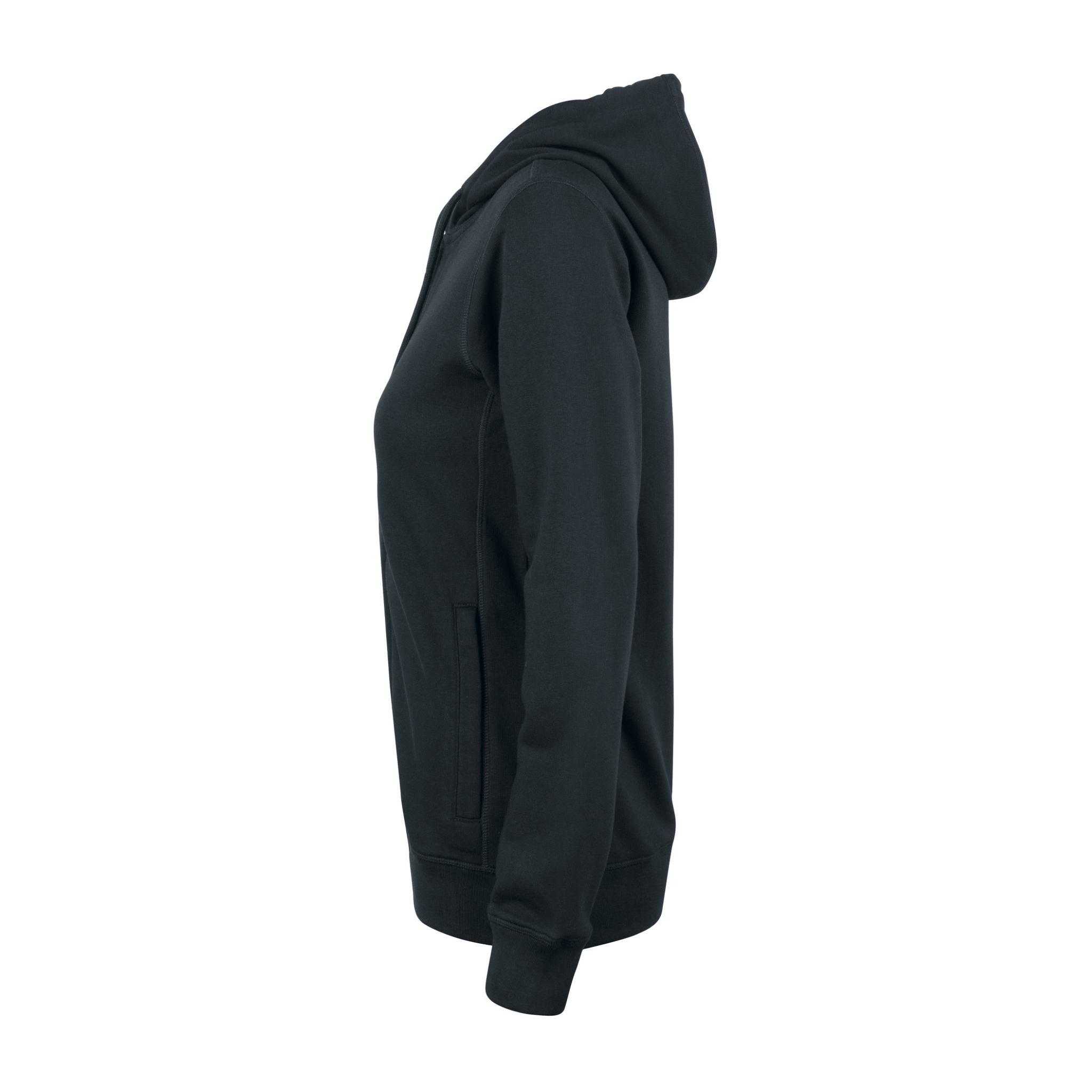 Clique Premium OC Hoody Full Zip Dam - Svart-5