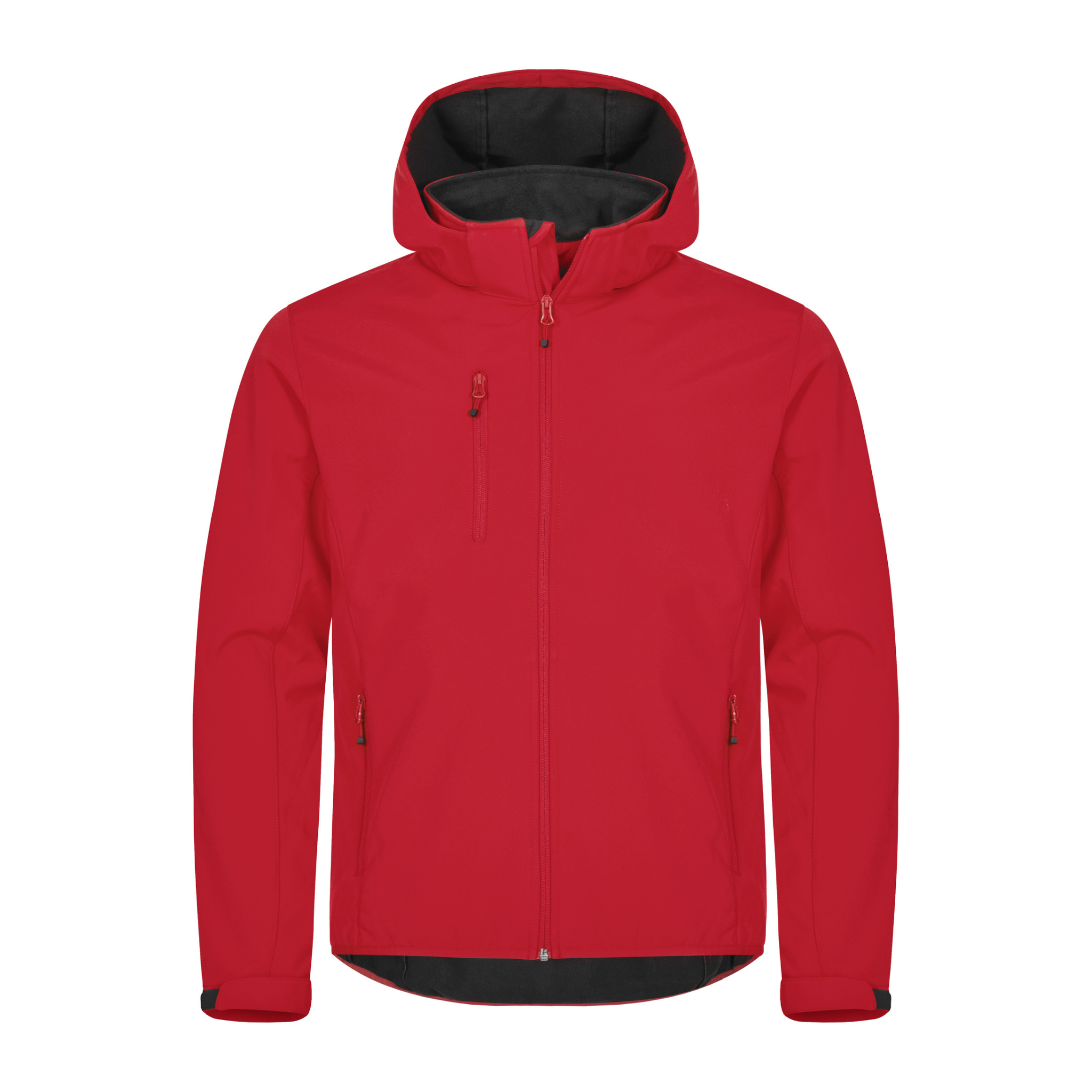 Clique Classic Softshell Hoodie Jacka Herr - Röd-2