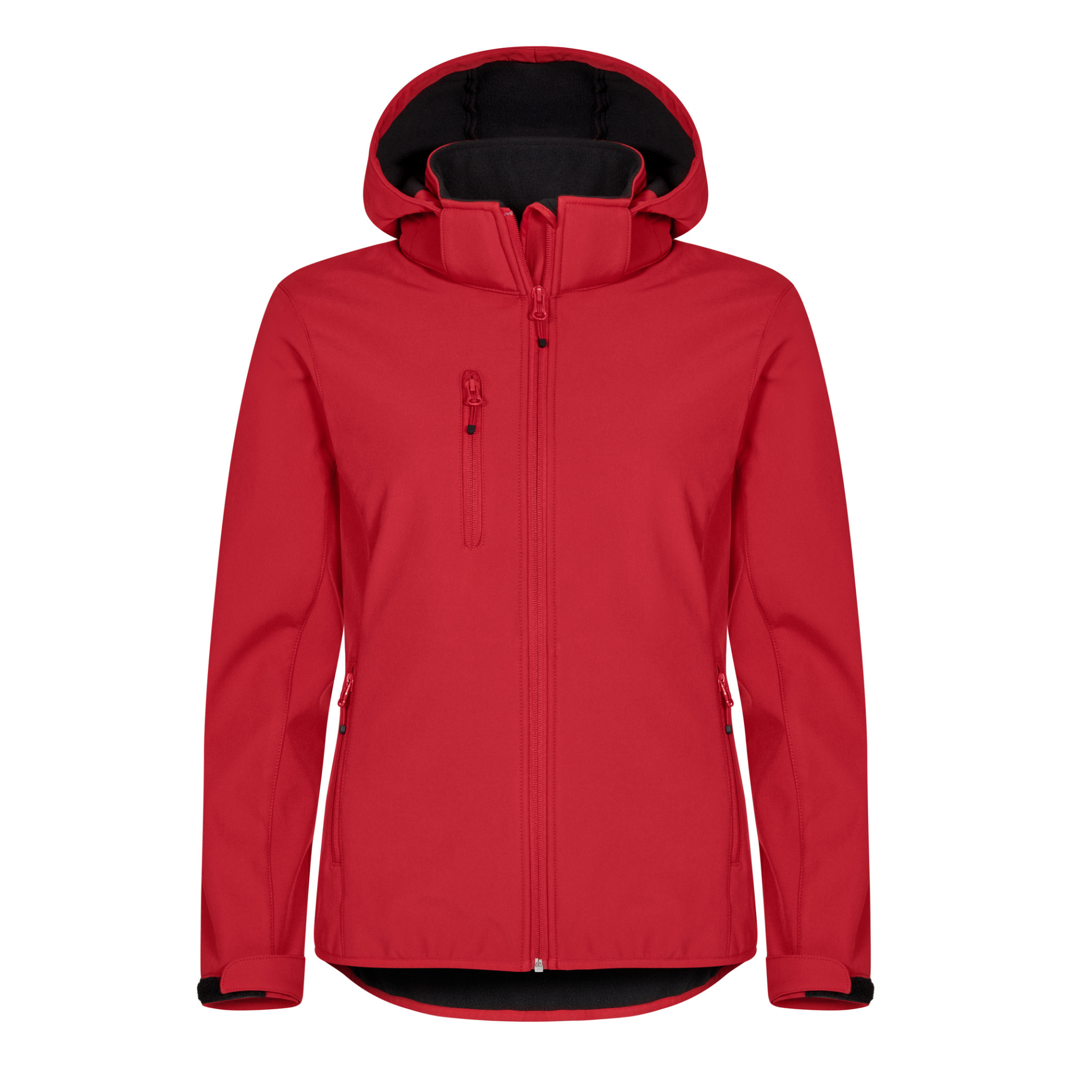 Clique Classic Softshell Hoodie Jacka Dam - Röd-2