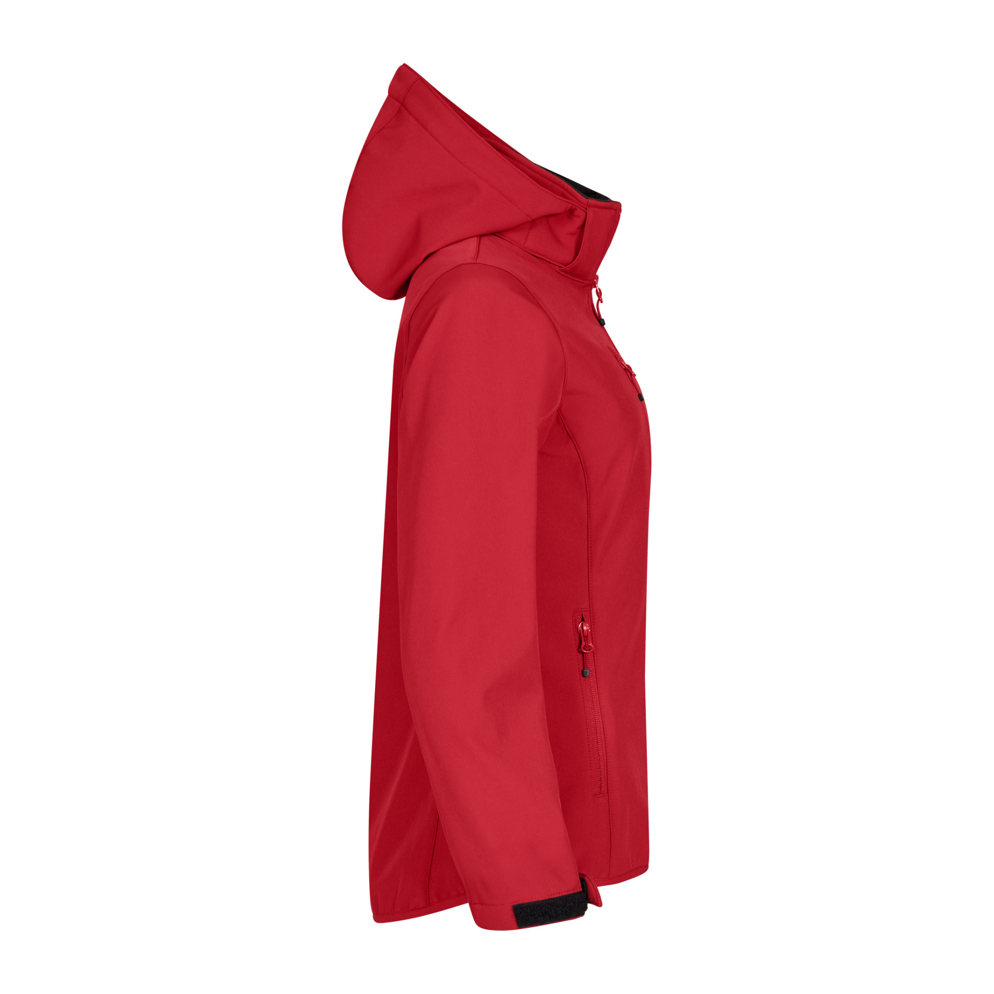 Clique Classic Softshell Hoodie Jacka Dam - Röd-3