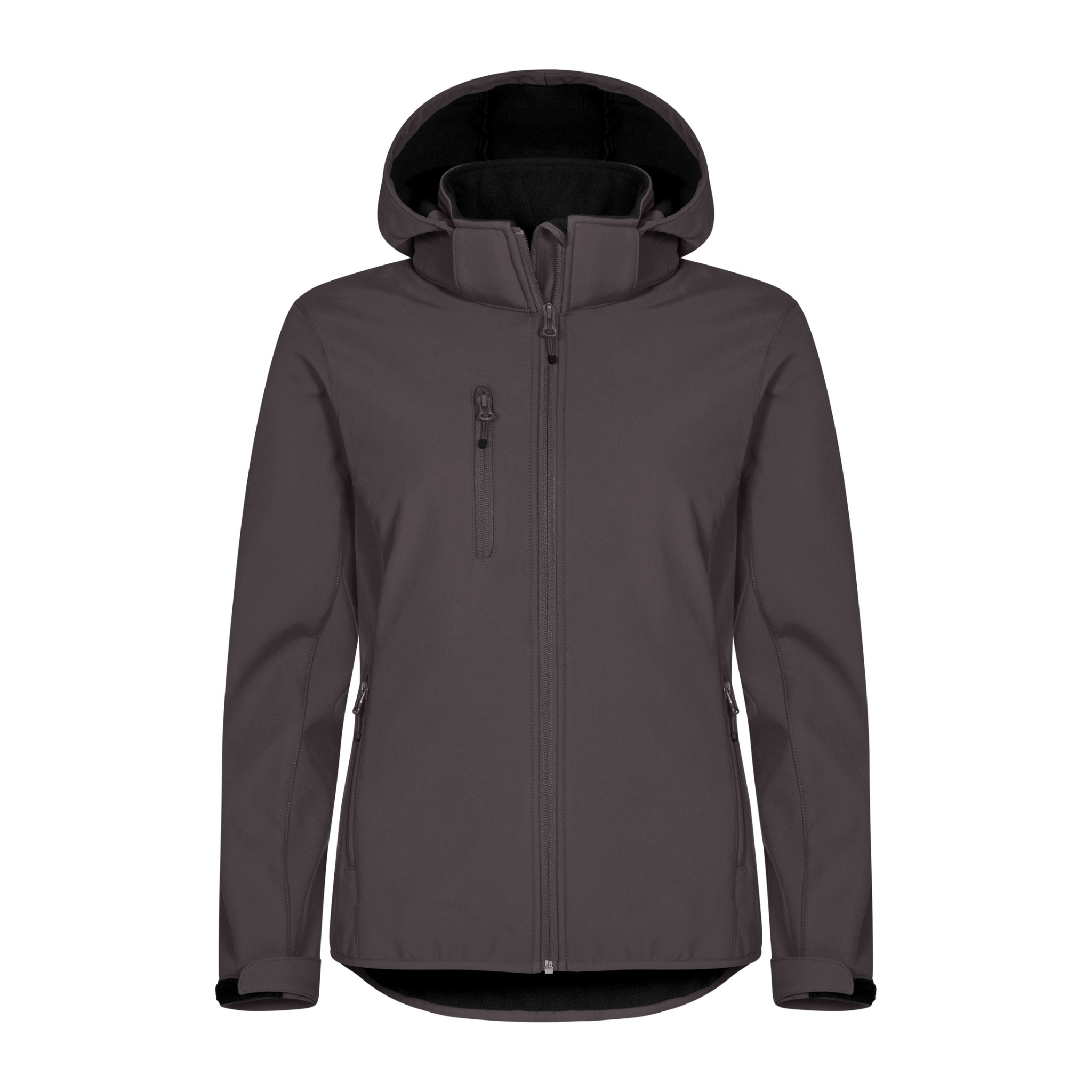 Clique Classic Softshell Hoodie Jacka Dam - Mörkgrå-2