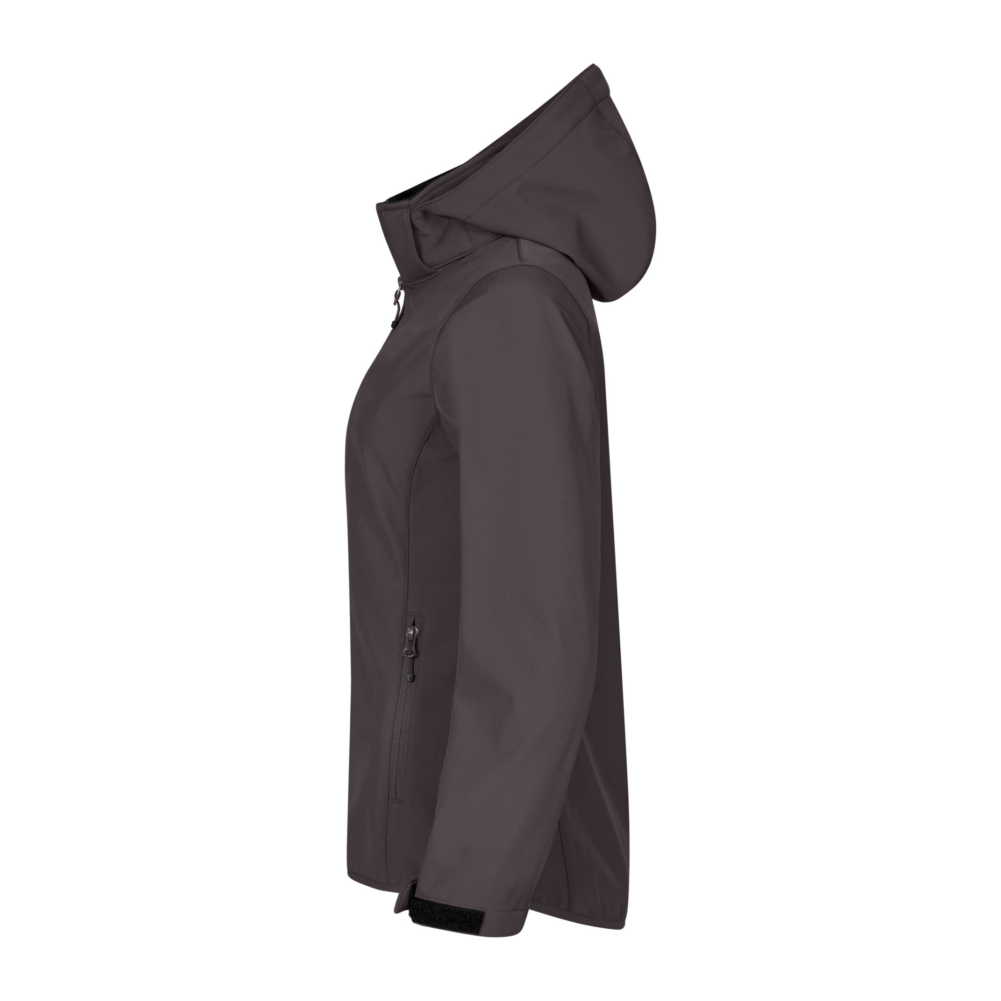 Clique Classic Softshell Hoodie Jacka Dam - Mörkgrå-5