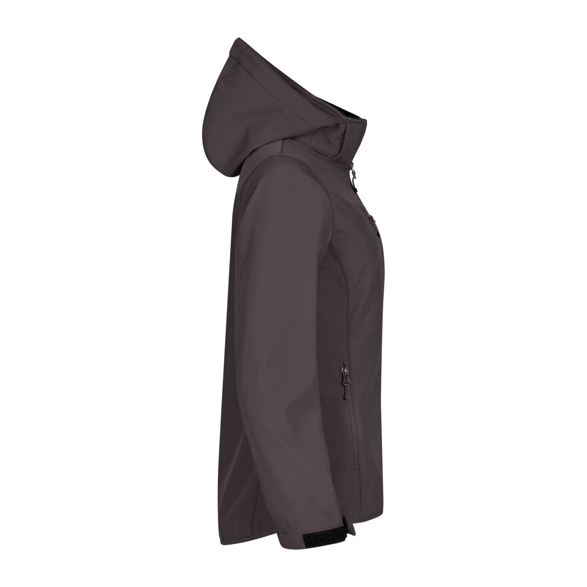 Clique Classic Softshell Hoodie Jacka Dam - Mörkgrå-3