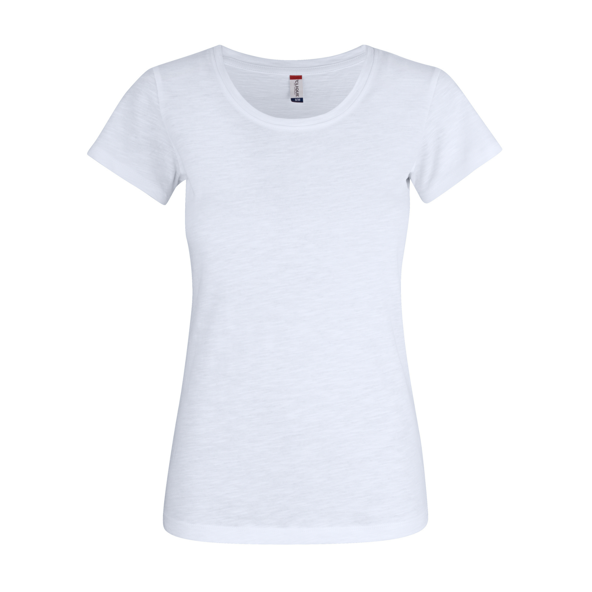 Clique Slub T-Shirt Dam - Vit-2