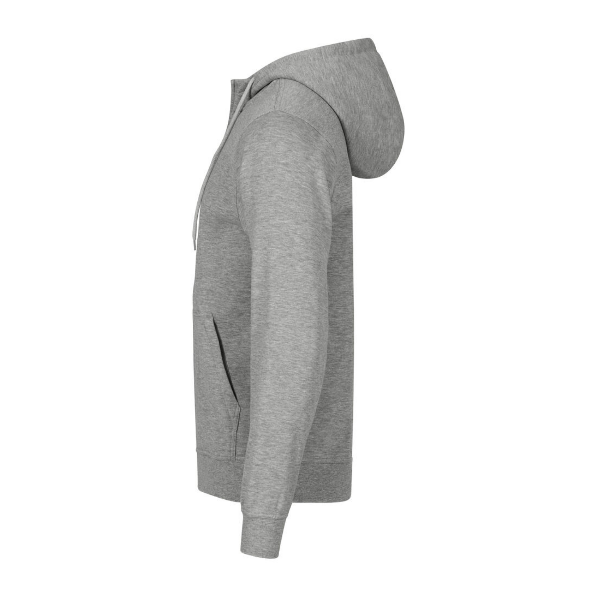 Clique Miami Hoodie Full Zip Herr - Gråmelerad-5