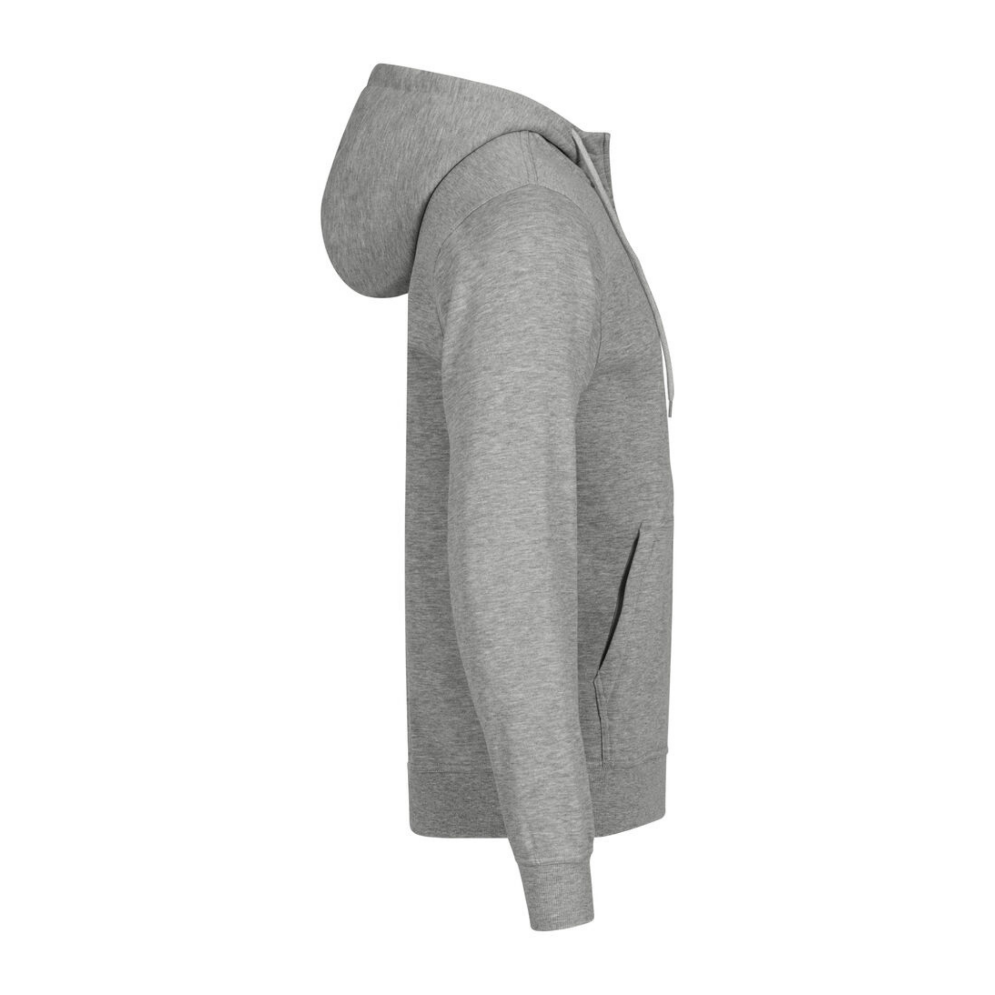 Clique Miami Hoodie Full Zip Herr - Gråmelerad-3