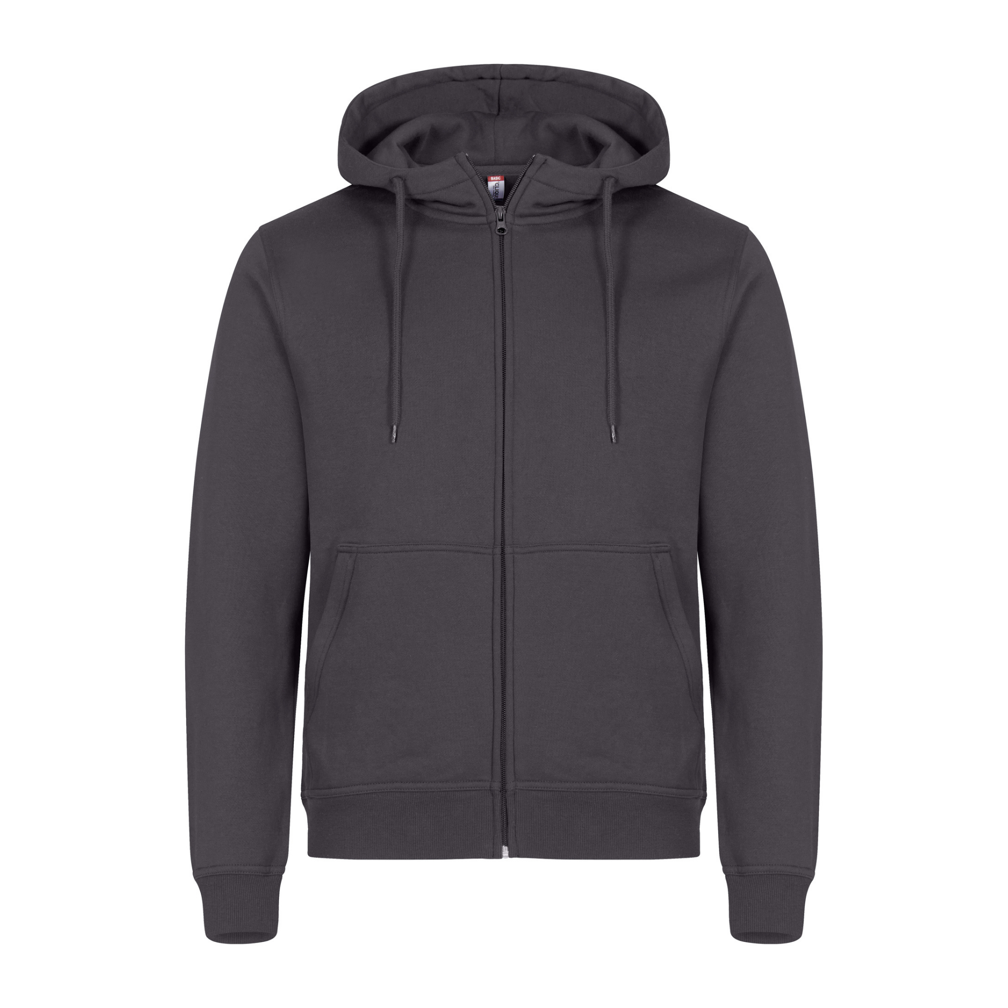 Clique Miami Hoodie Full Zip Herr - Metallgrå-2