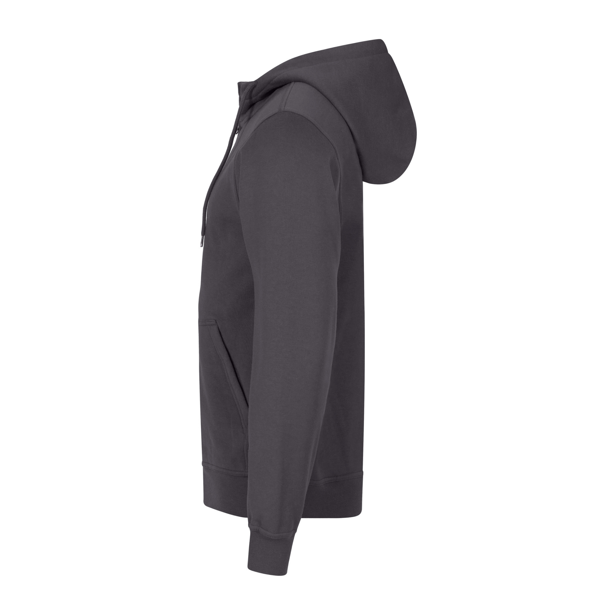 Clique Miami Hoodie Full Zip Herr - Metallgrå-5
