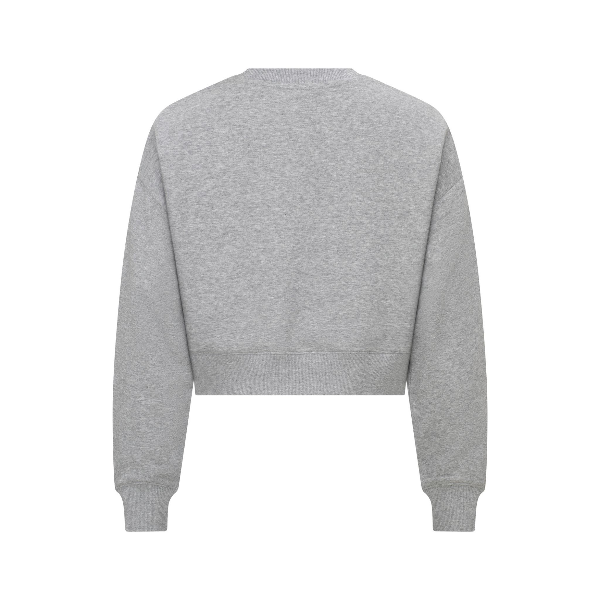 Clique Miami Cropped Sweatshirt Dam - Gråmelerad-4