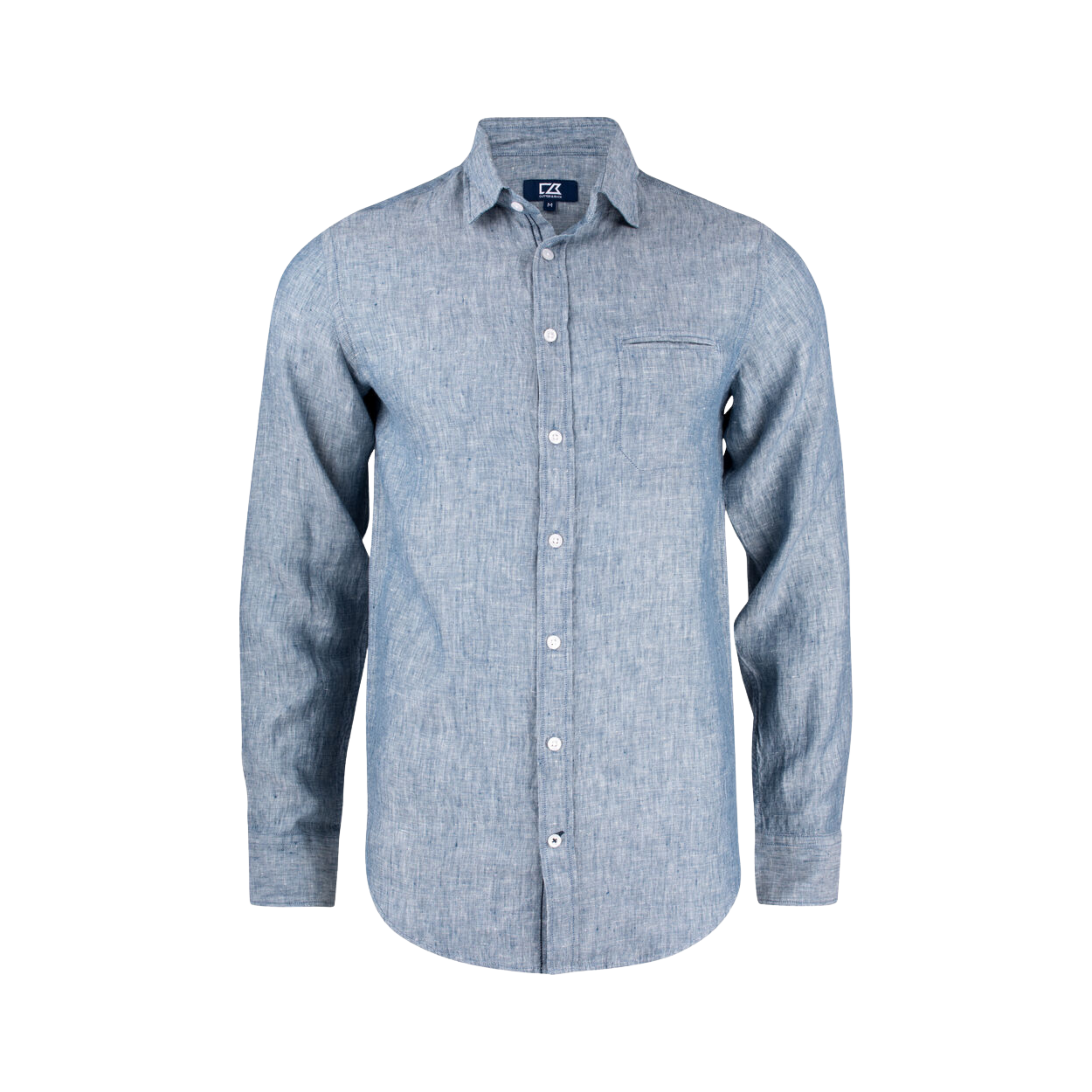 Cutter & Buck Summerland Linne Skjorta Herr - Denim Melange