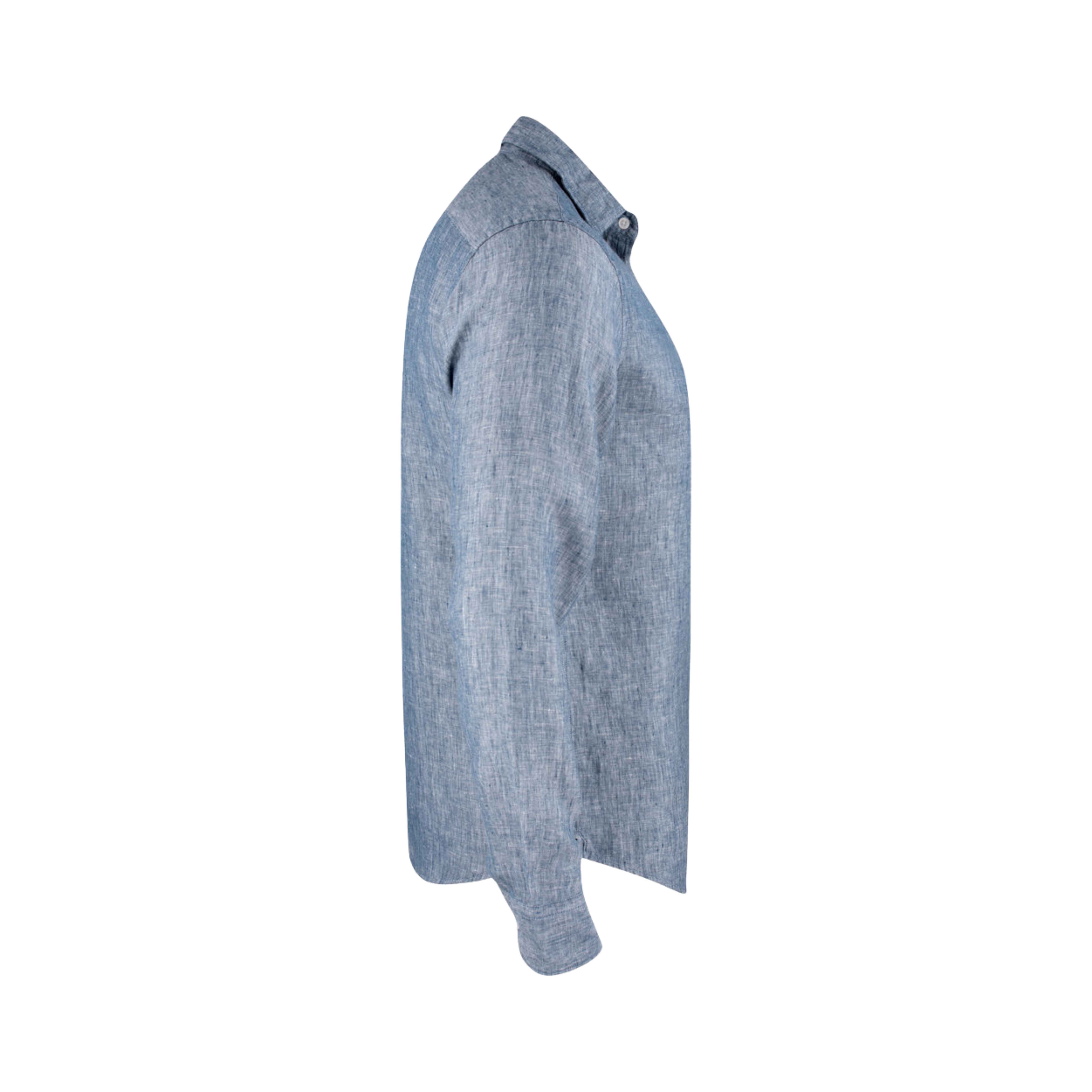 Cutter & Buck Summerland Linne Skjorta Herr - Denim Melange-5