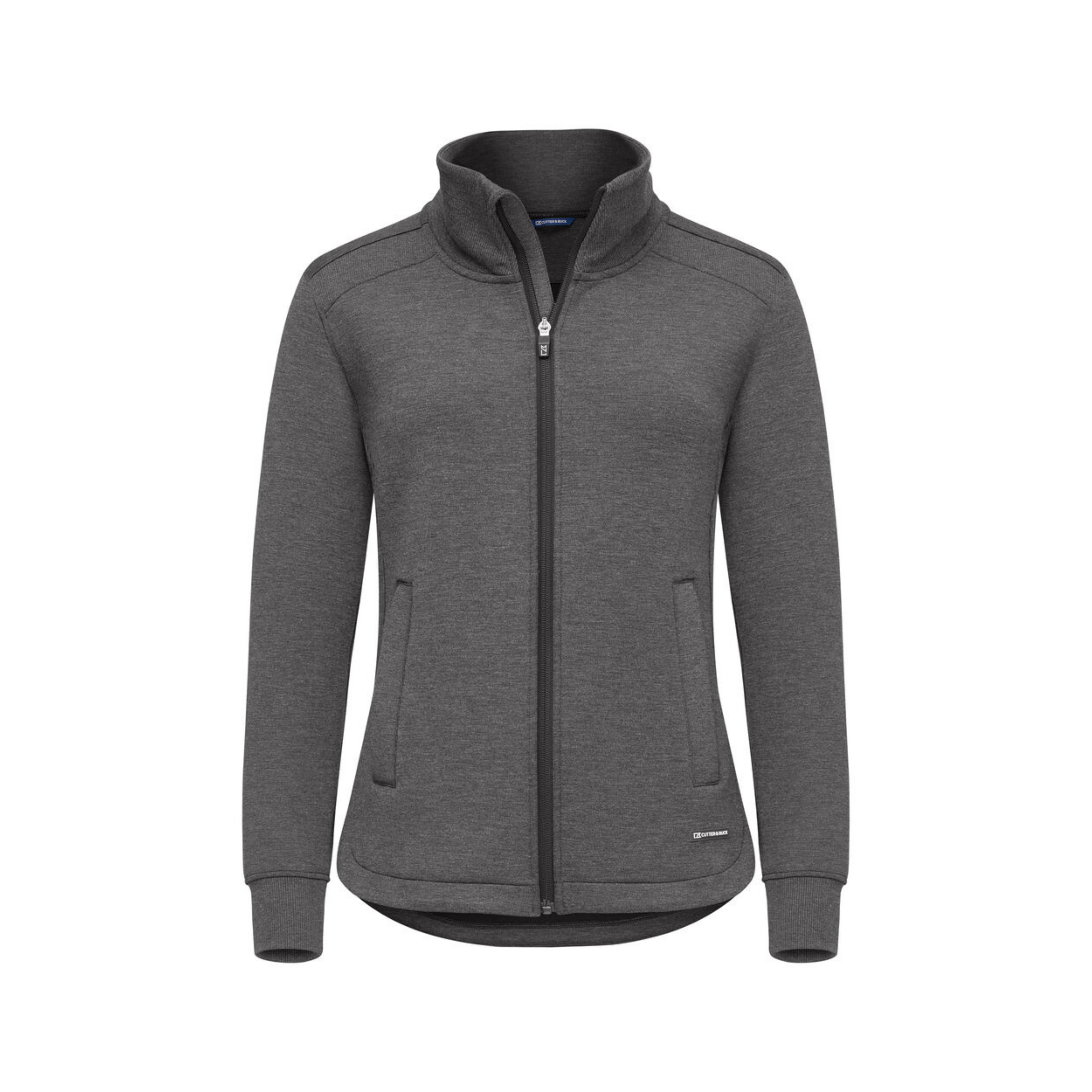 Cutter & Buck Pemberton Cardigan Full Zip Dam - Antracitmelerad-2