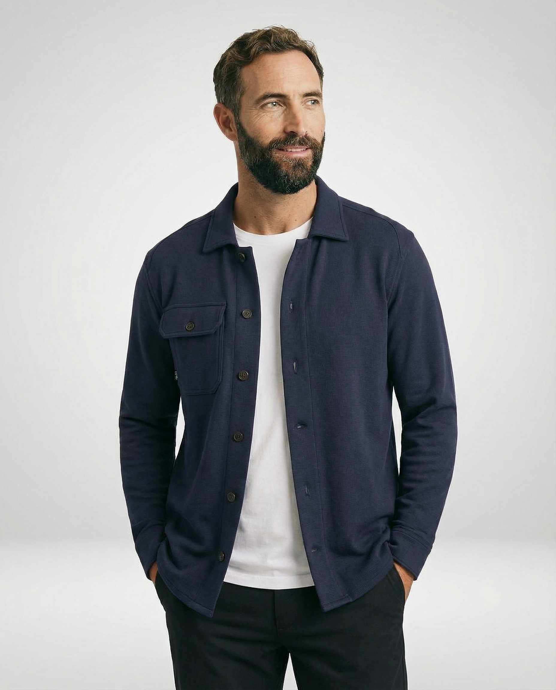 Cutter & Buck Advantage Leisure Overshirt Herr - Mörk Marin