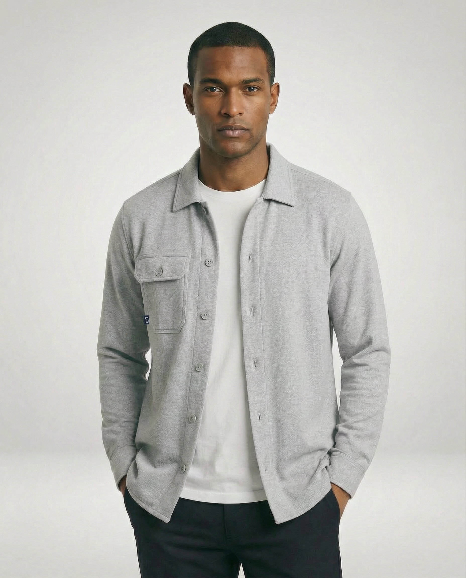 Cutter & Buck Advantage Leisure Overshirt Herr - Gråmelerad